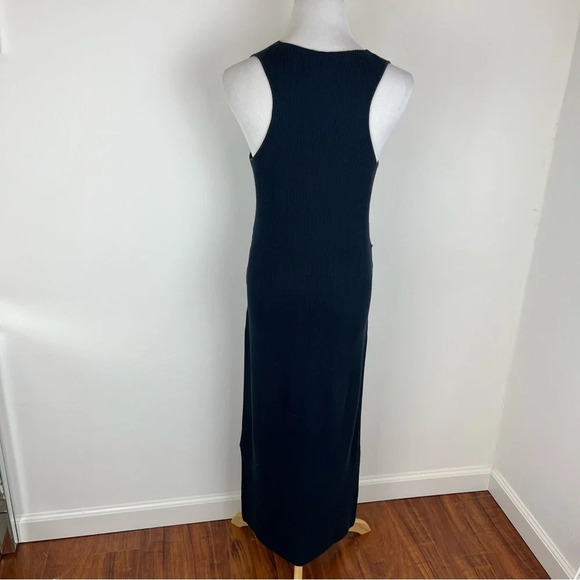 Rag & Bone Michelle Sweater Navy Blue V-Neck Midi Dress Tie Waist B22 - Picture 13 of 14